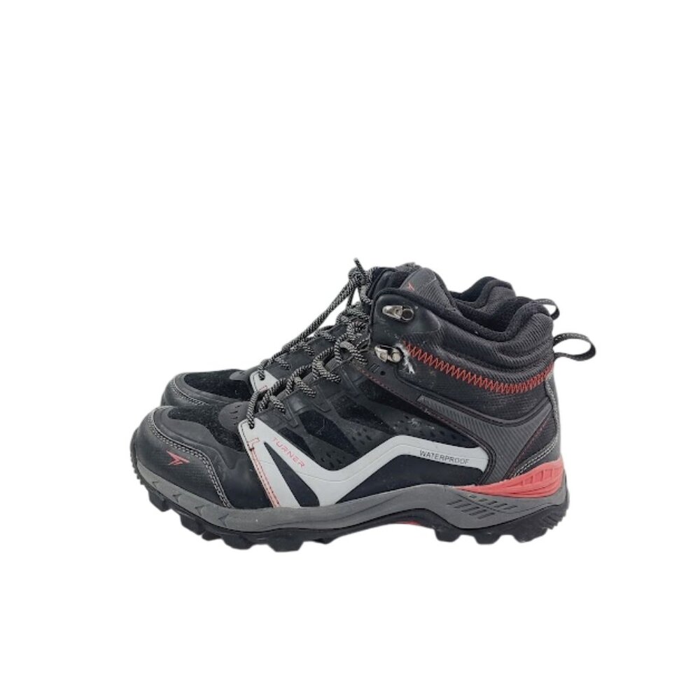 Turner Men's Black T-Hydroboot Leather Lace Up Trail Ankle Hiking Boots 9.5